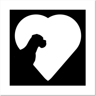 The Heart of the Uncropped Great Dane Love Posters and Art